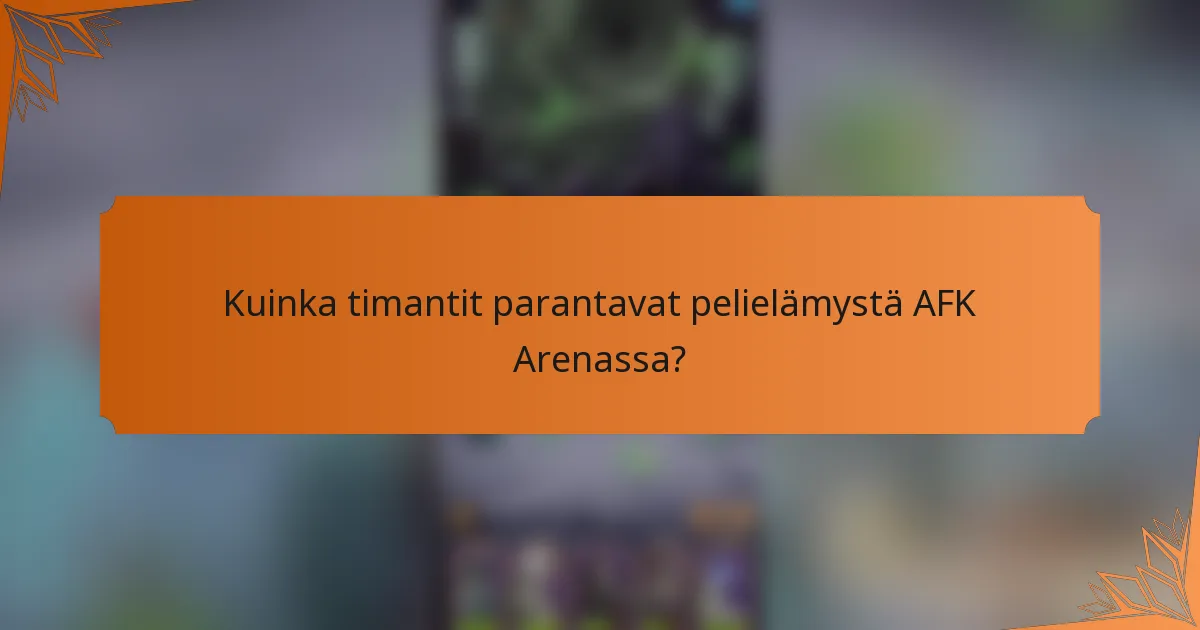 Kuinka timantit parantavat pelielämystä AFK Arenassa?